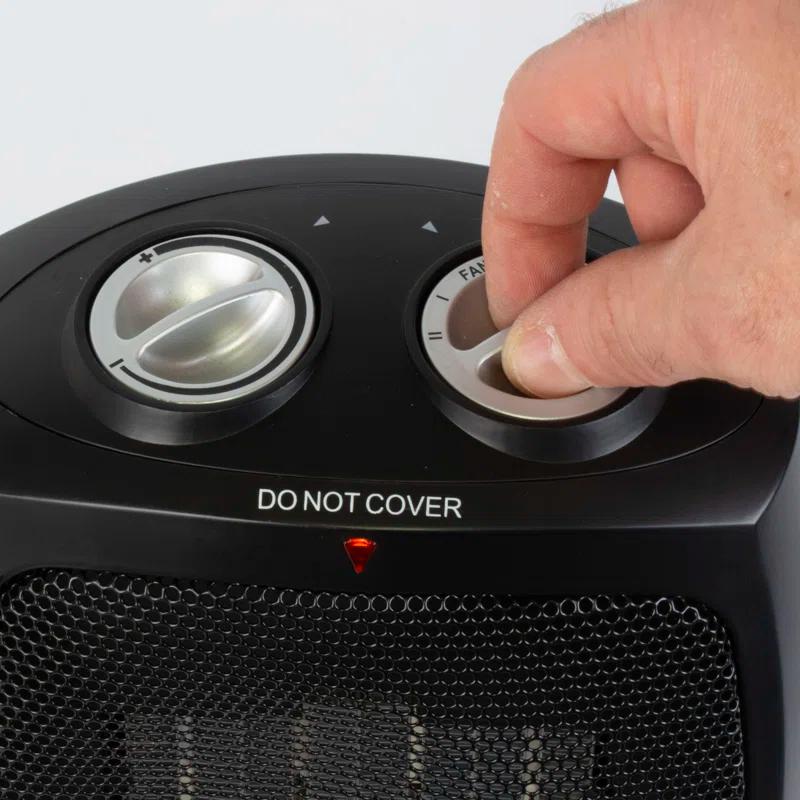 BLACK+DECKER Personal 1500 Watt Electric Fan Compact Heater with Manual Control