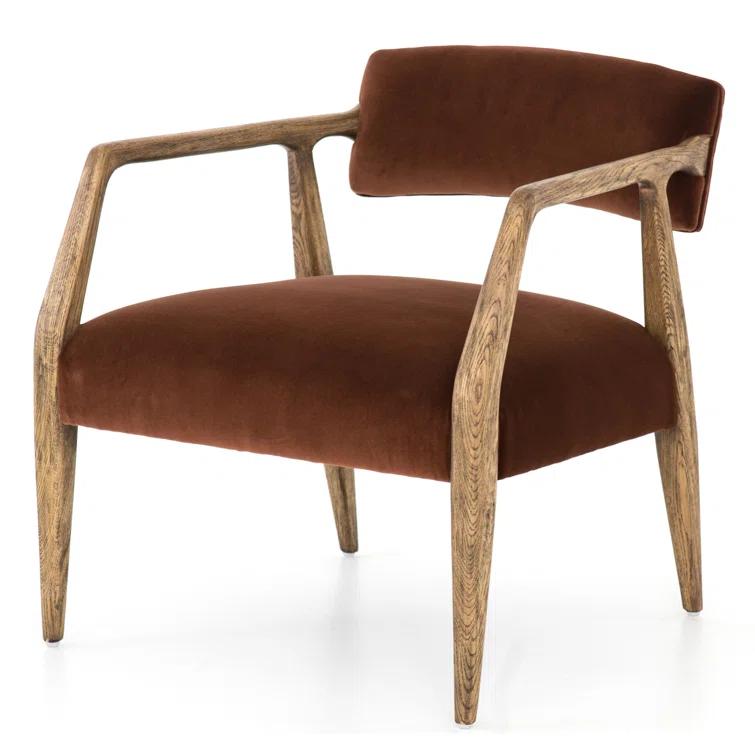 Edith Upholstered Velvet Arm Chair