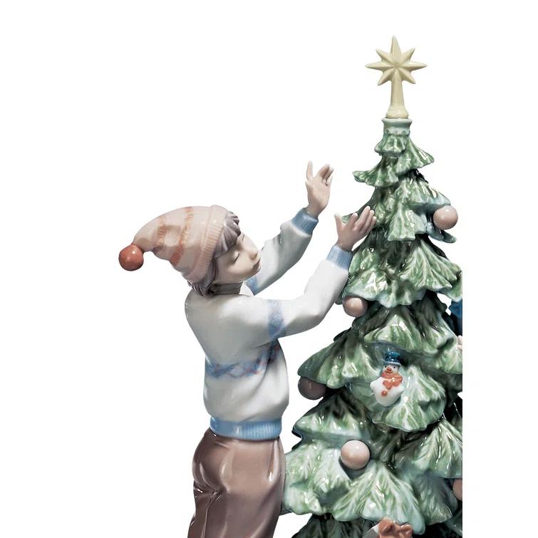 Lladro Trimming the Tree Figurine