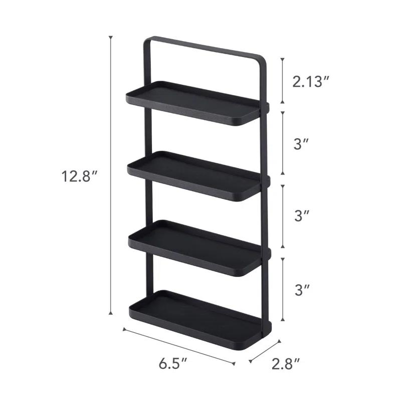Tower Yamazaki Home 4-Tier Accessory Tray, Jewelry Holder & Storage Organizer, Steel, Handle