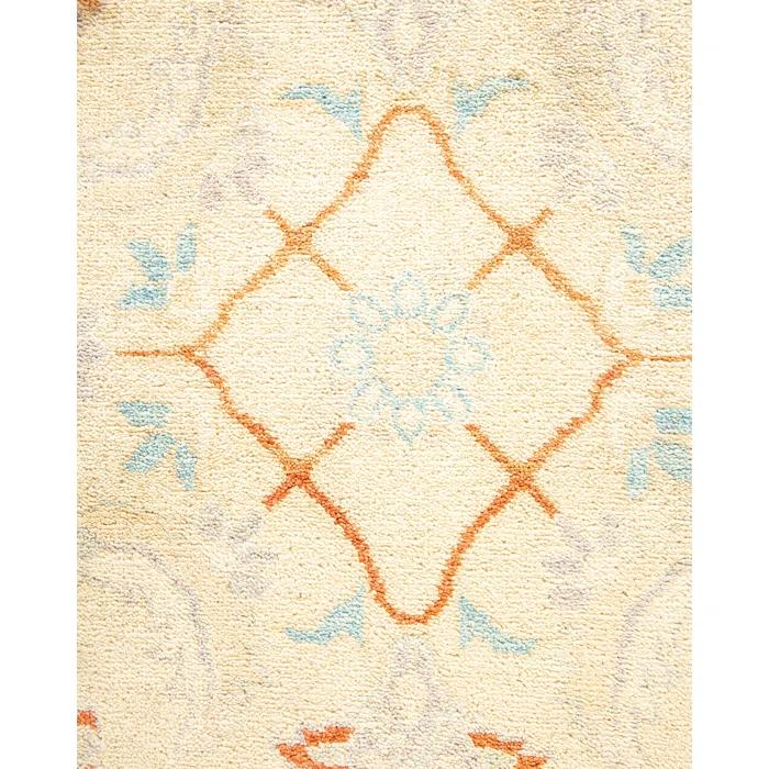 Isabelline Roselotte One-of-a-Kind 9' 1" X 11' 9" 2010s Wool Area Rug in Ivory