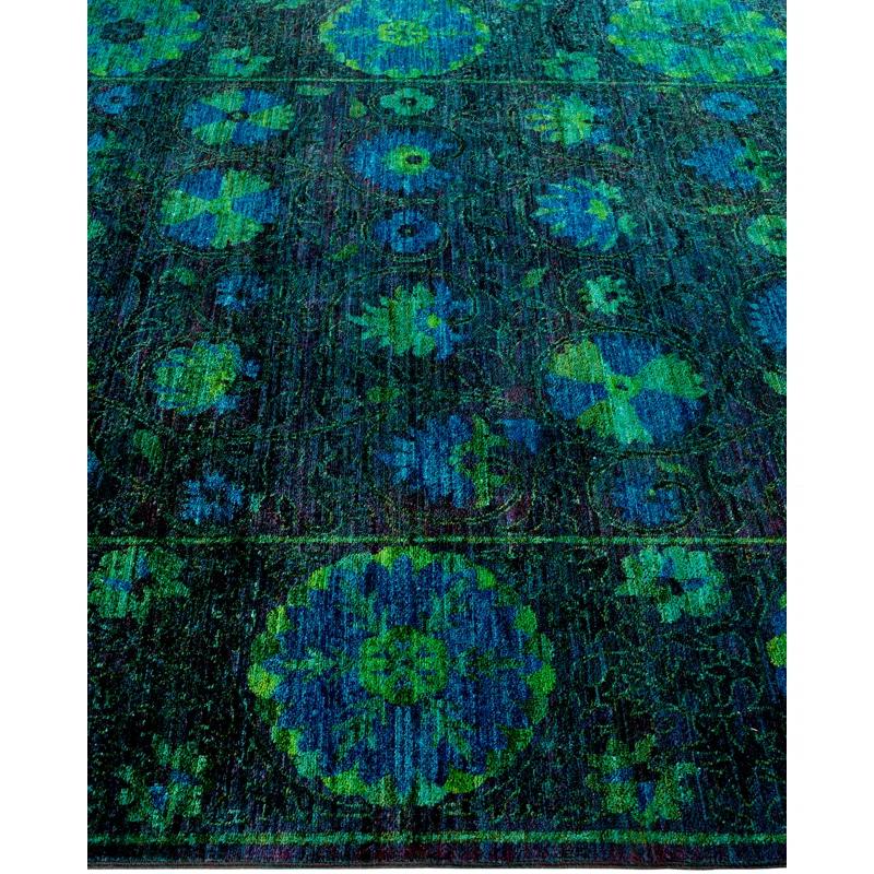 The Twillery Co.® Haydon Hand Knotted Wool Contemporary Red Area Rug 6' 1" x 8' 10"