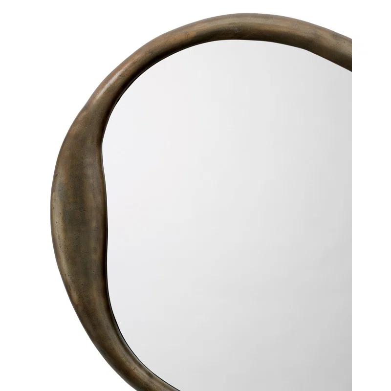 Doreen Round Mirror - Brass