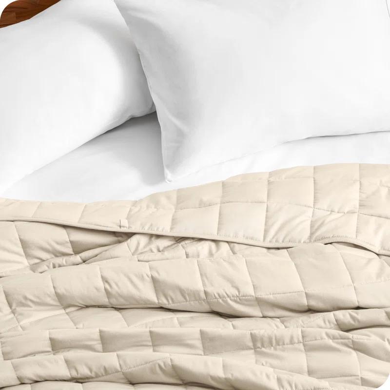 Bare Home Cotton Twill Weighted Blanket