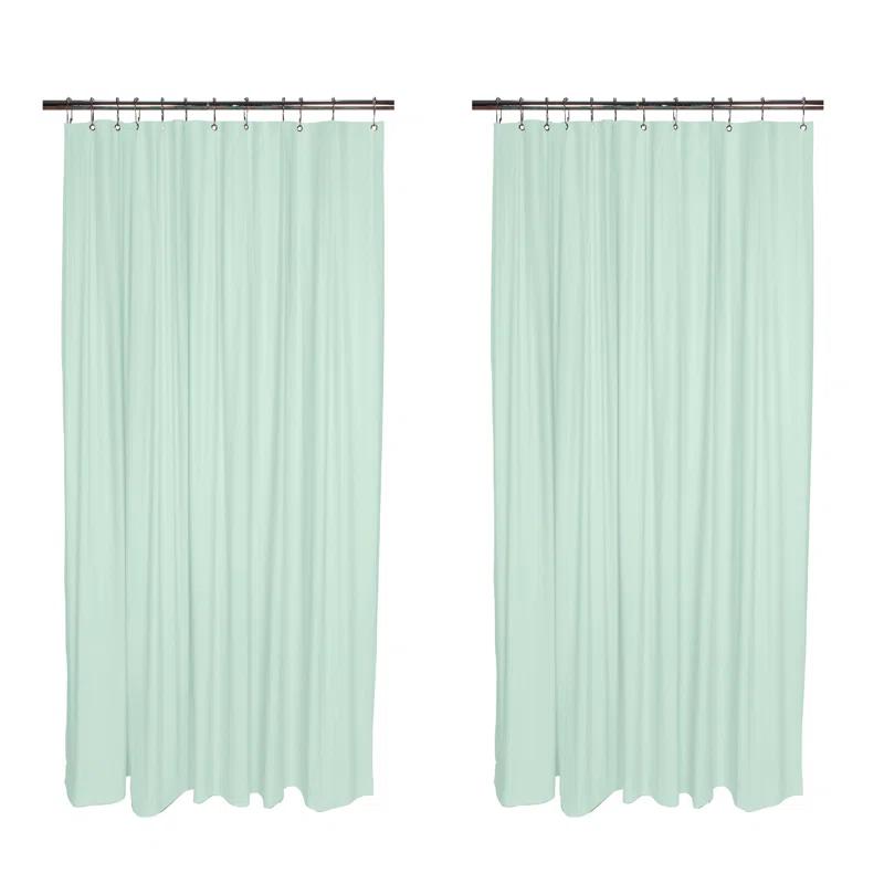 Bath Bliss Shower Liners No Pattern And Not Solid Color Liner (Set of 2)
