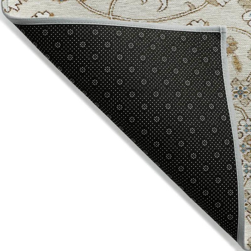 Machine Washable Indoor/Outdoor Cicel ACN1149 Ivory Rug