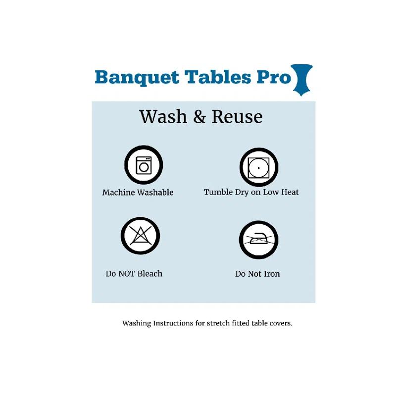 Banquet Tables Pro Bulk 10 Pack Case 30 Round X 42 Height Highboy Stretch Spandex Table Covers White | Wayfair