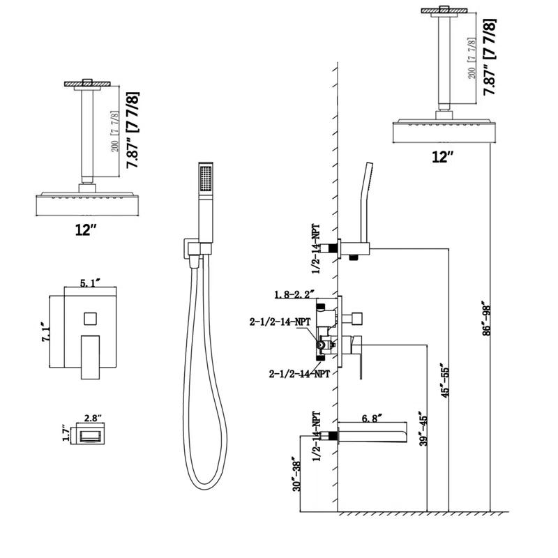All-In-One Kit with Rough in-Valve