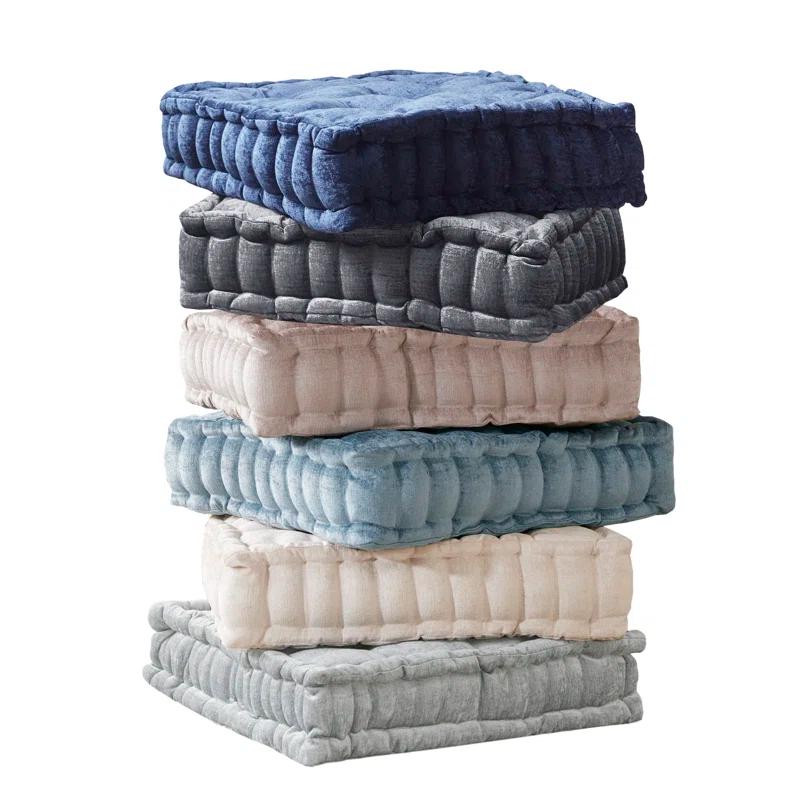 Intelligent Design Azza Poly Chenille Square Floor Pillow Cushion