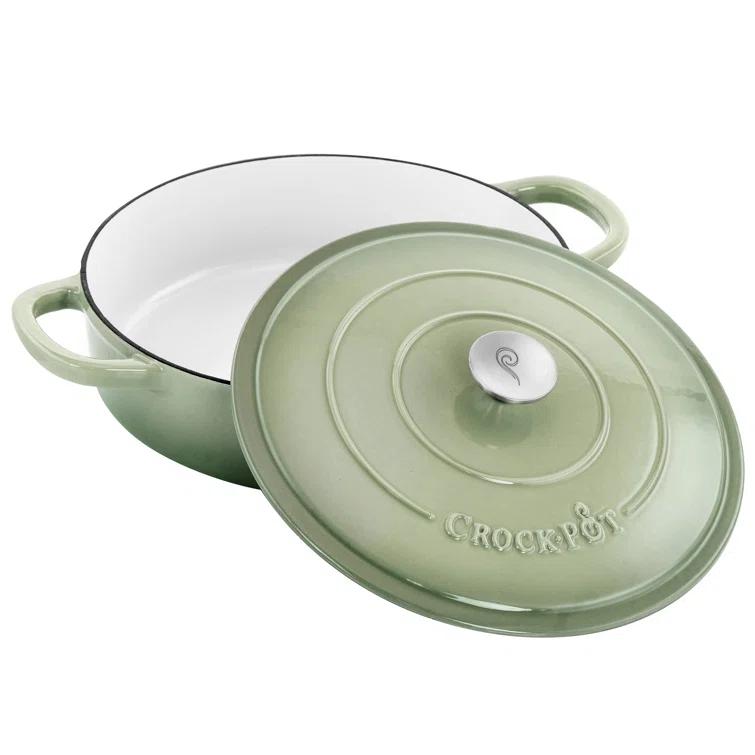 Crock-pot Crock-Pot Artisan 5 qt. Non-Stick Cast Iron Round Braiser with Lid