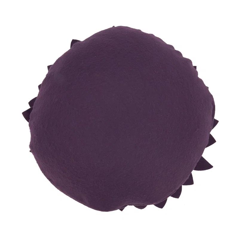 Saro Fleur De Jardin Collection Appliqued Throw Pillow