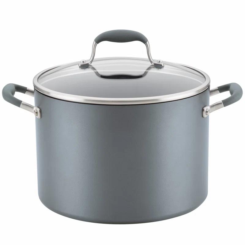 Anolon Anolon Advanced Home Hard Anodized Nonstick Stockpot With Lid, 10 Quart