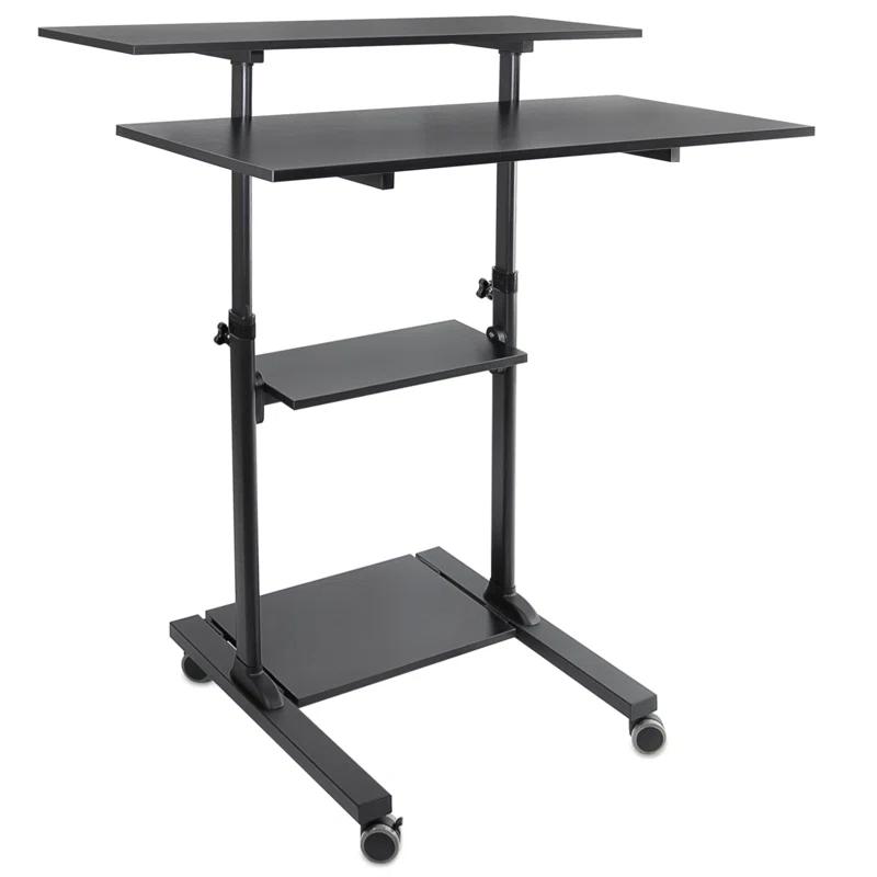 Mount-it Adjustable Metal Base Standing Desk Converter