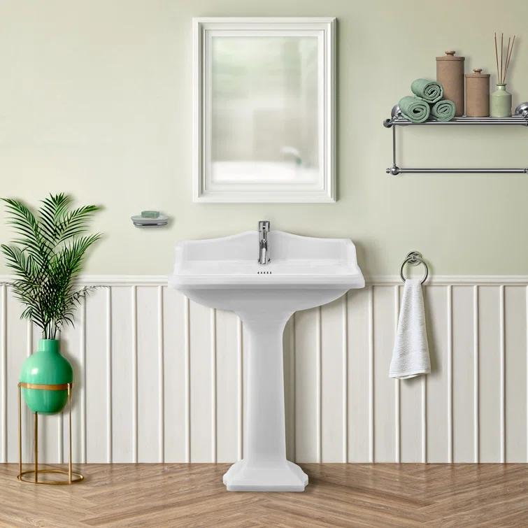 Whitehaus Collection Stainless Steel Single Lever Bathroom Faucet with Pop-up Drain