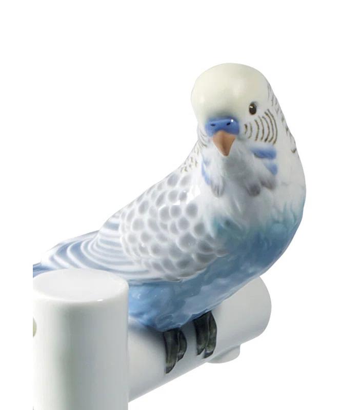 Lladro The Parrot Party Porcelain Contemporary Decorative Plate in White