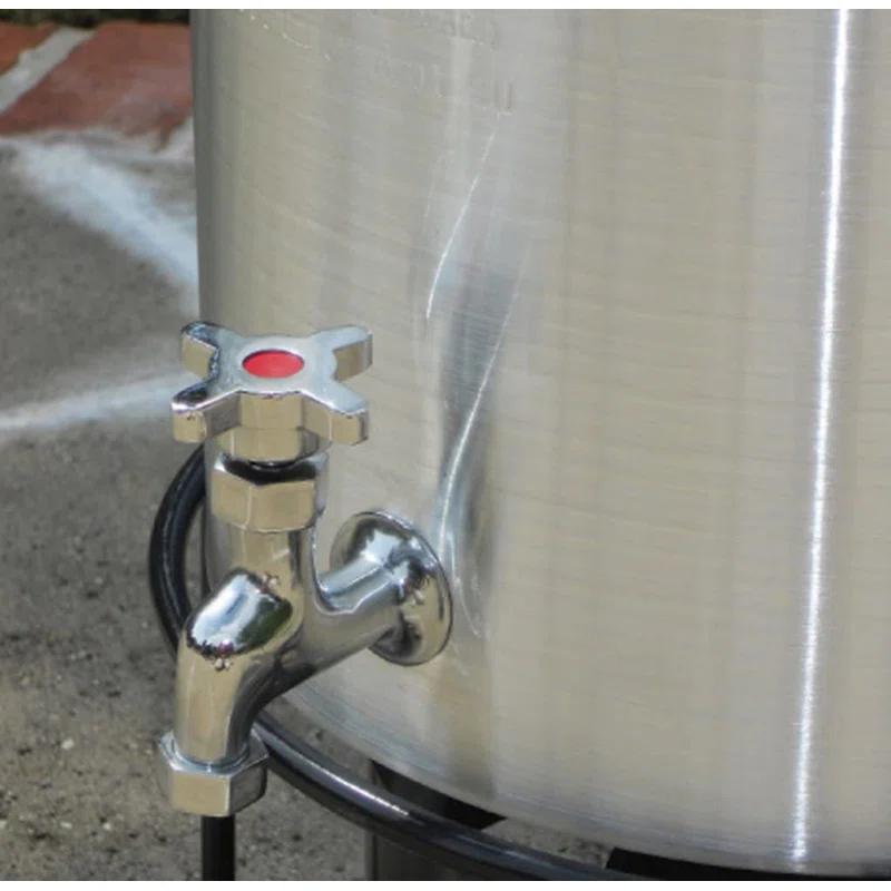 King Kooker King Kooker 30 Qt. Aluminum Turkey Pot with Drain Spigot, Lid, Lifting Rack, and Lifting Hook