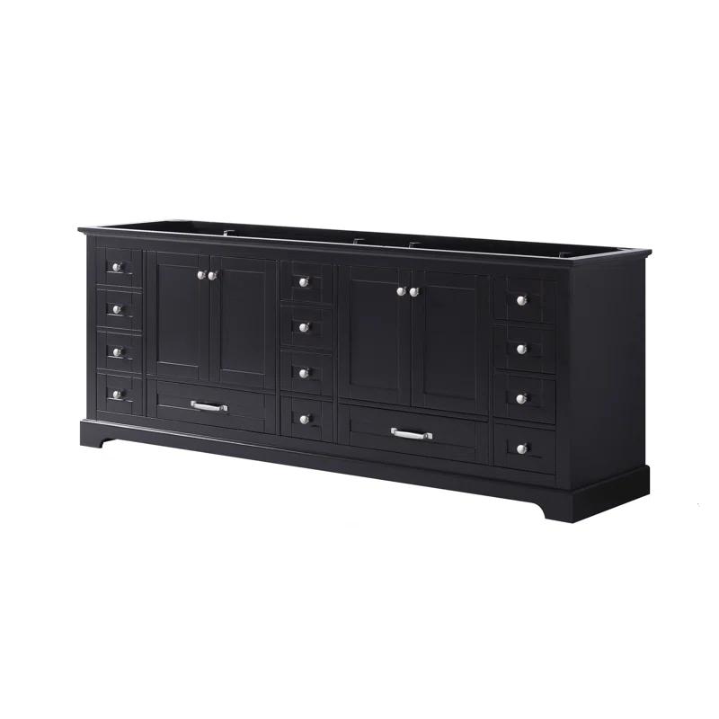Lexora Dukes 84" Double Bathroom Vanity Base Only