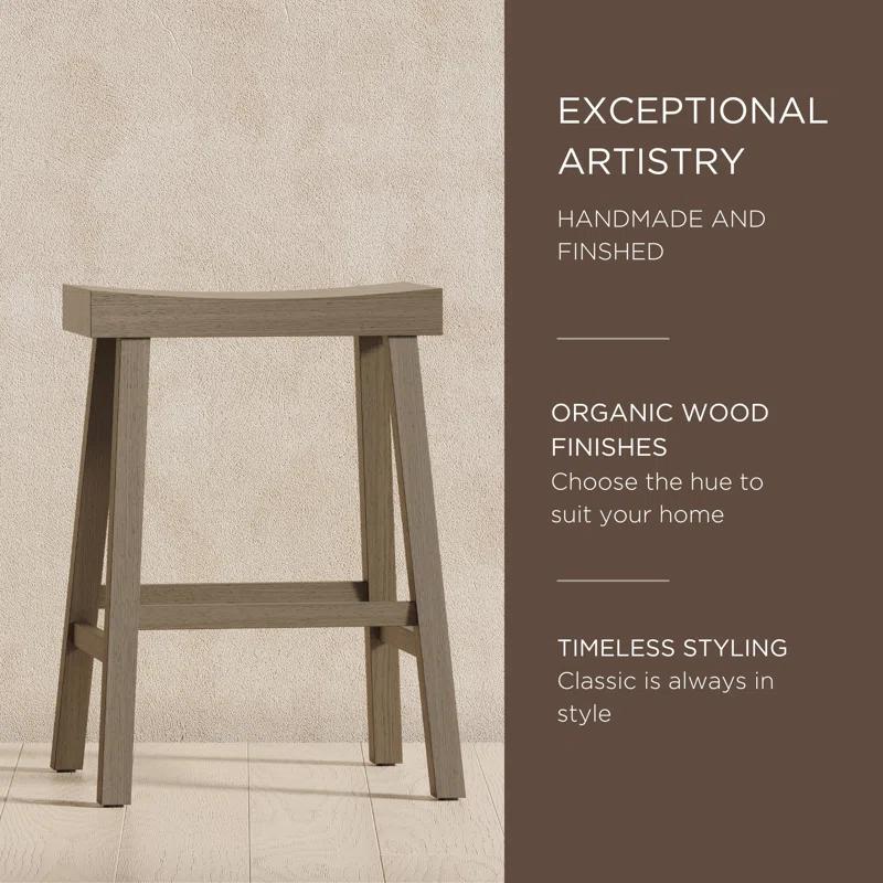 Maven Lane Vincent Wooden Kitchen Bar Stool