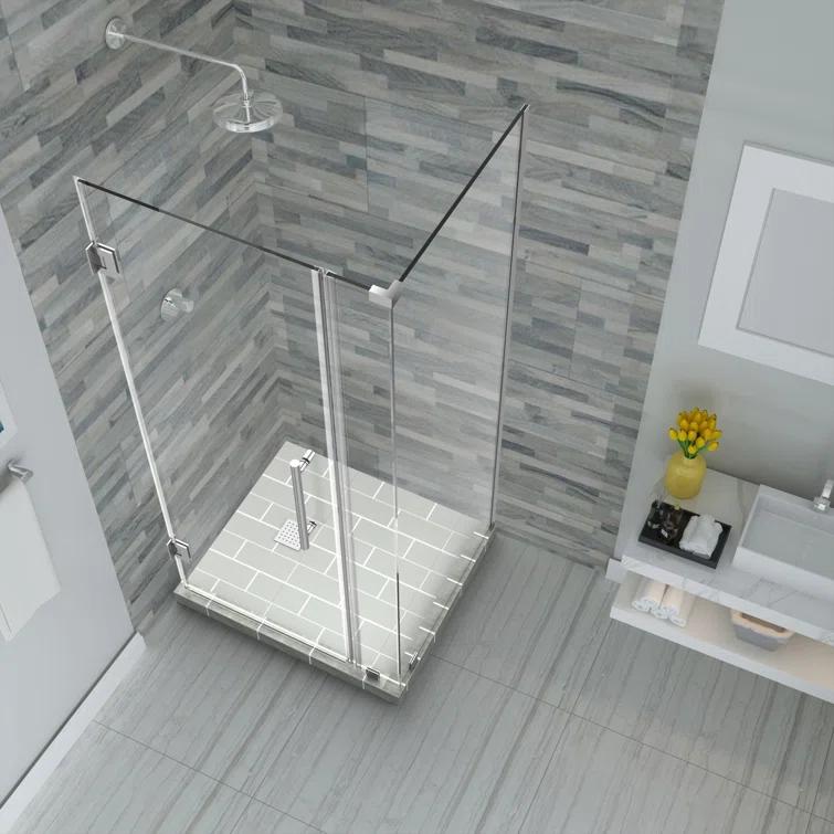 Aston Bromley 54" x 72" Rectangle Hinged Shower Enclosure SEN967EZ-CH-542236-10