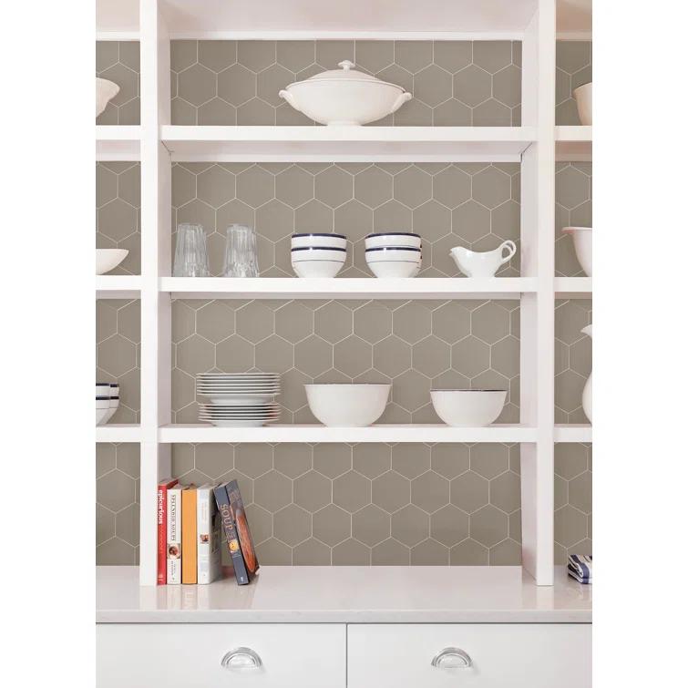 WallPops! Hexagon Peel and Stick Luxury Wall Tiles