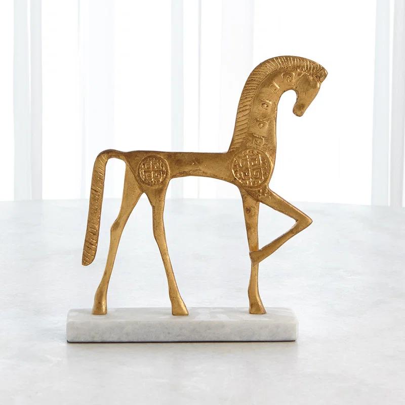 Global Views Roman Horse-Gold