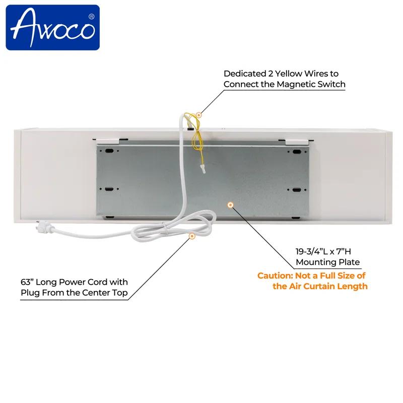 Awoco Awoco 48" Slimline Air Curtain Fan