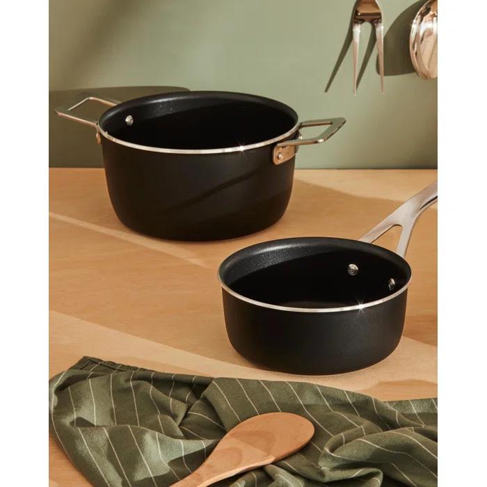 Alessi 47.34 Quarts Non-Stick Aluminum Saucepan