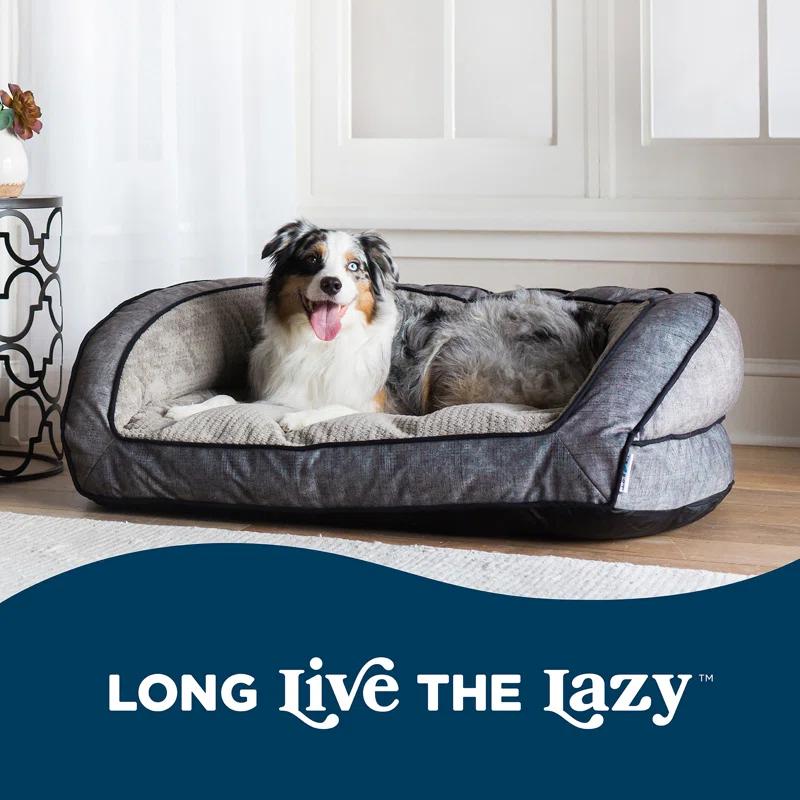La-Z-Boy Petmate La-Z-Boy Tucker Sofa Bed Dog Bed For Dogs up to 50lbs with Durable Removable High Quality Washable Cover