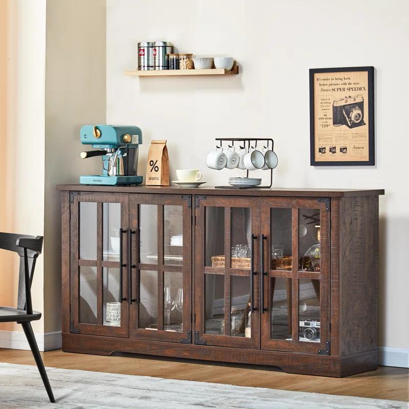 Lark Manor™ Pfarr 63" Wide Sideboard with glass doors