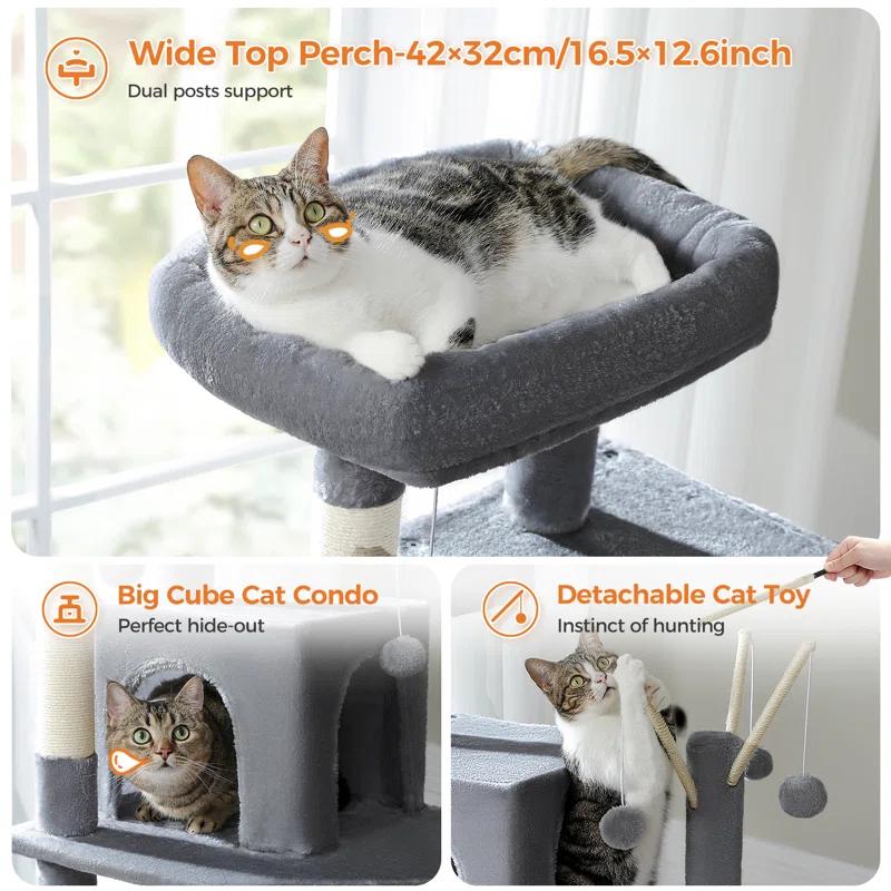 Archie & Oscar™ Indoor Cat Tower with Sisal Scratching Post