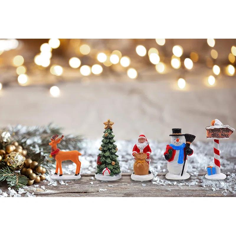 c&g home 5 Piece Village Figurine Set