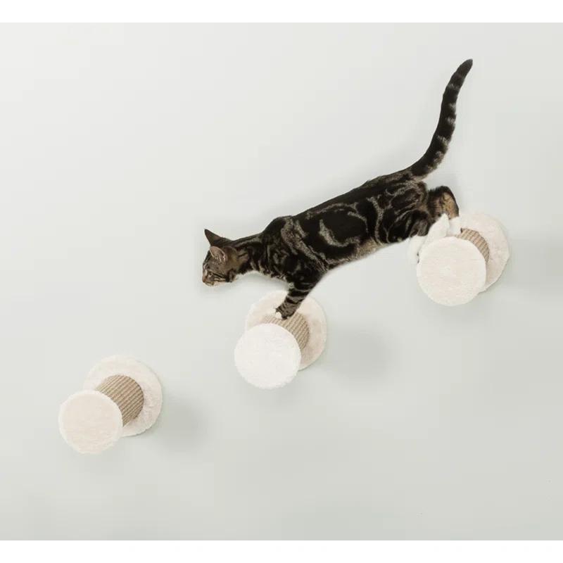 TRIXIE TRIXIE Wall Mount Cat Climbing Steps, Cat Furniture, Scratching Post, 3pcs
