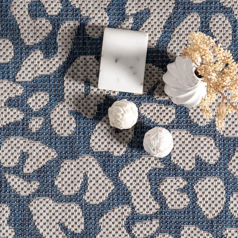 Gracie Oaks Terenia Leopard Indoor/Outdoor Area Rug