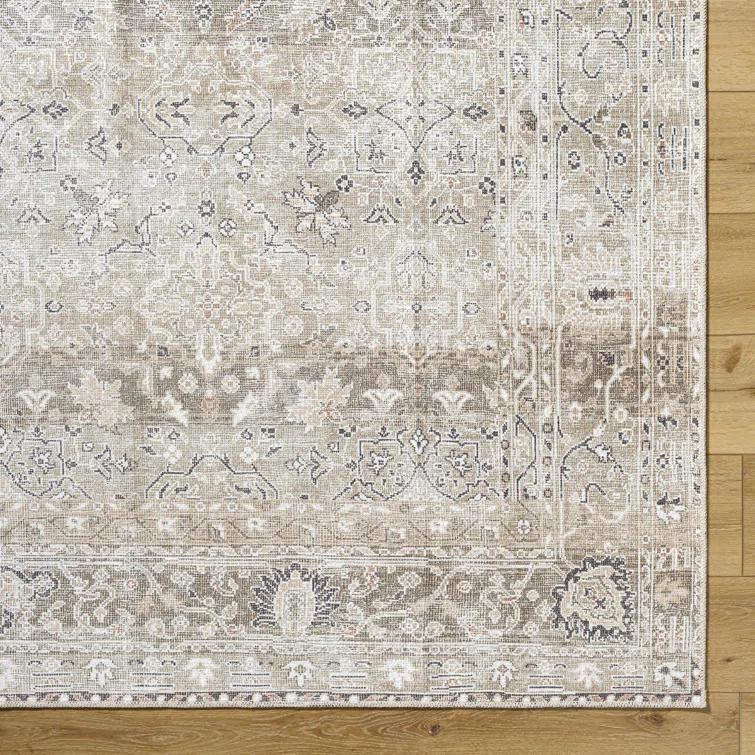 Our PNW Home x Livabliss Our PNW Home x Livabliss Machine Washable Oriental Boho Brown Area Rug