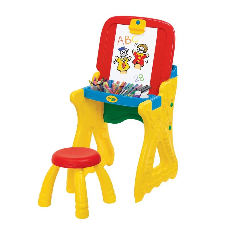 Grow 'n Up Crayola Kids 7 Piece Arts And Crafts Table and Chair Set