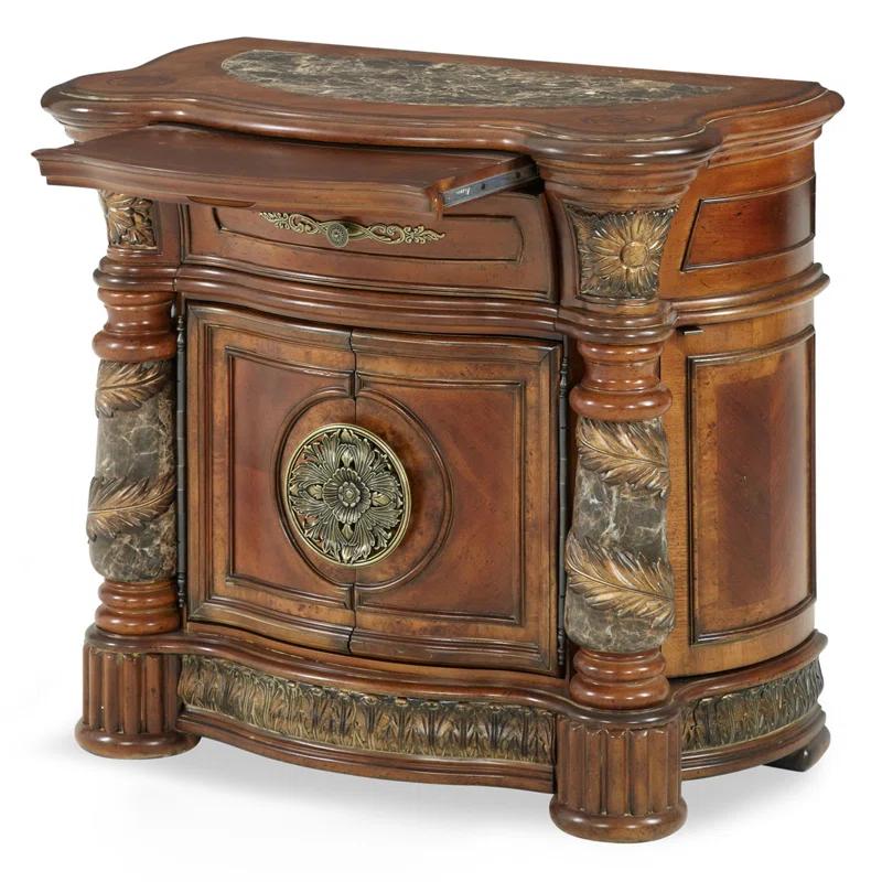 Villa Valencia Solid Wood Bedside Chest