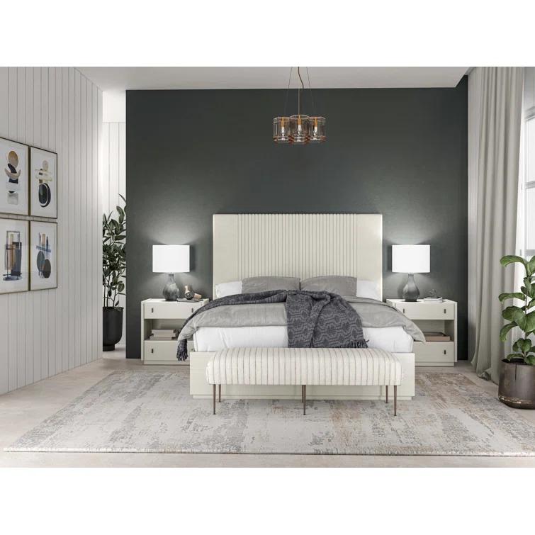 A.R.T. Blanc Upholstered Platform Bed