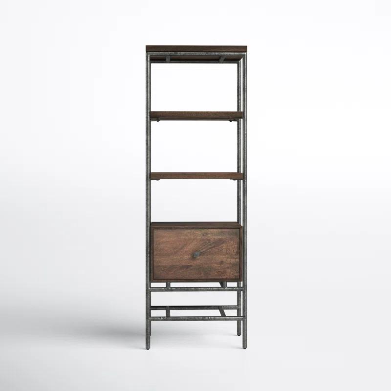 Gerti Narrow Etagere Bookcase