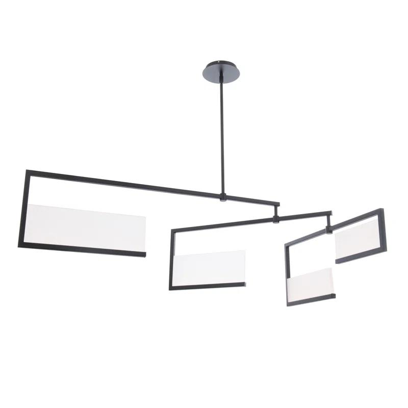 Quartet 4 - Light Black LED Kitchen Island Pendant