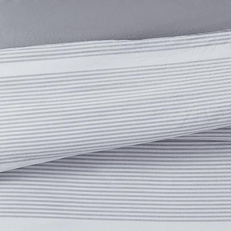 Brooklyn Loom Niari Yarn Dye Stripe Cotton Box Stitch Striped Comforter Set