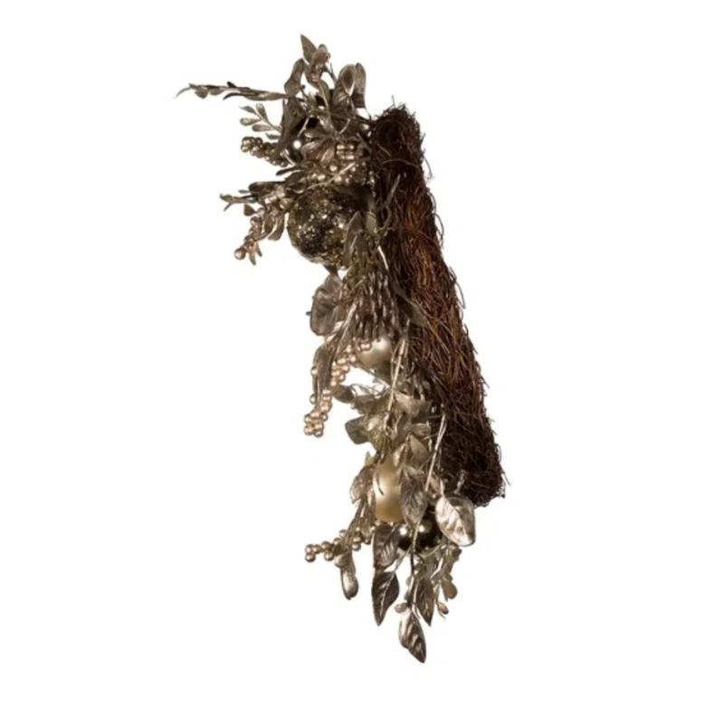 Kurt Adler Faux Rattan 24'' Wreath