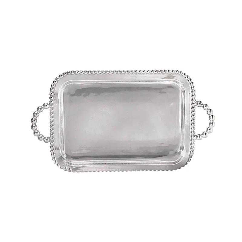Mariposa String Of Pearls Aluminum Tray