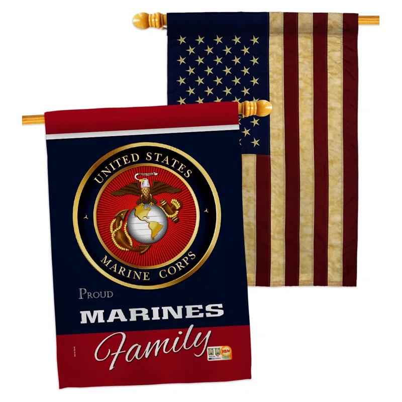 Breeze Decor Double Sided 40'' H x 28'' W Polyester House Flag