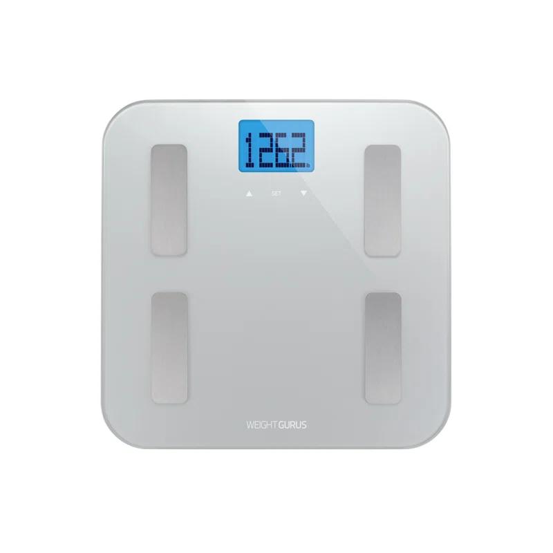 Greater Goods Weight Gurus Digital Body Fat Scale With Large Backlit Lcd And Smartphone Tracking (silver)