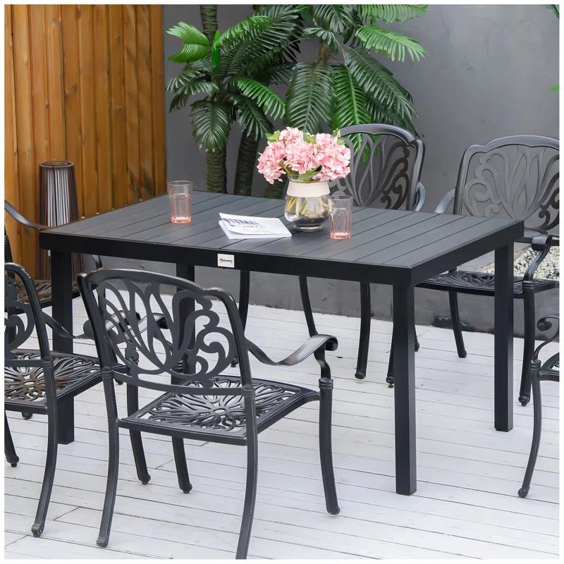 Outsunny Rectangular Outdoor Dining Table