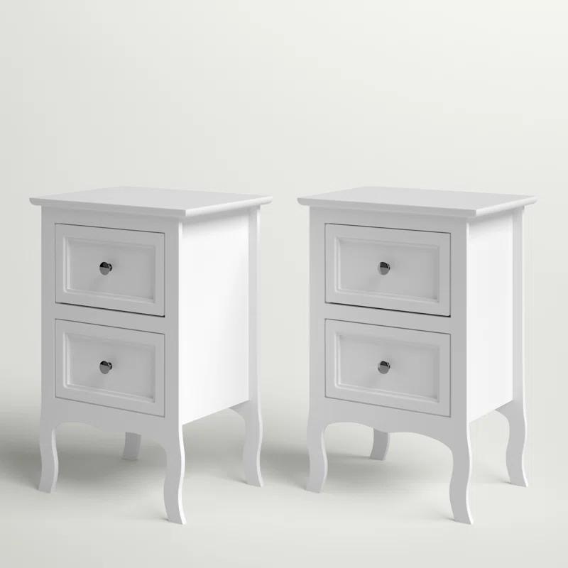 Authement 2 - Drawer Nightstand Storage Cabinet（set of 2）