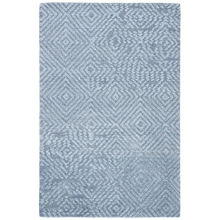 George Oliver Abstract Hand Tufted Performance Geometric Rug