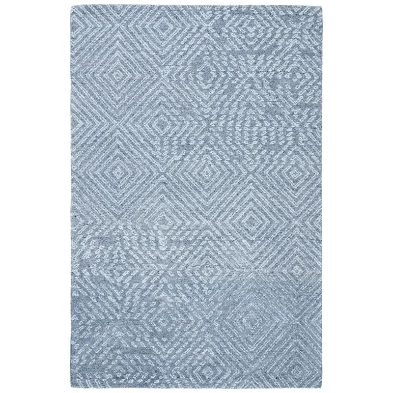 George Oliver Abstract Hand Tufted Performance Geometric Rug