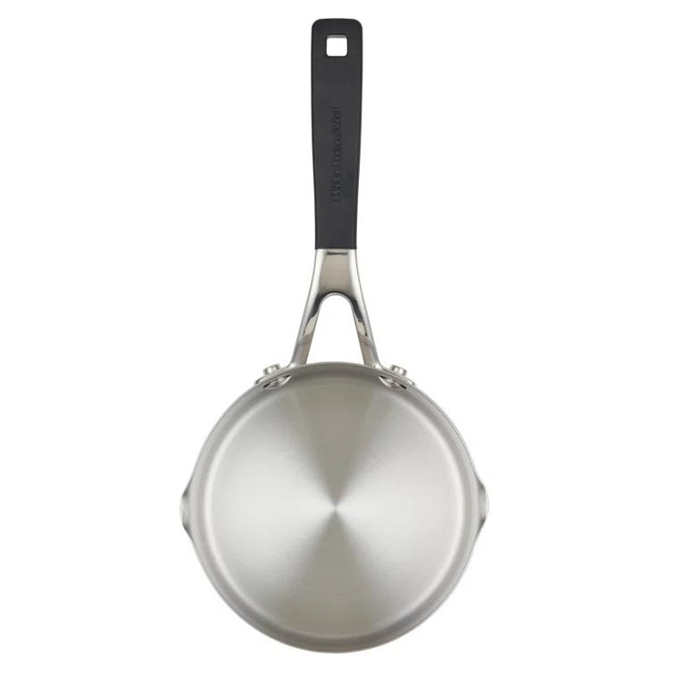 KitchenAid® KitchenAid Stainless Steel Induction Sauce Pan with Pour Spouts, 1 Quart