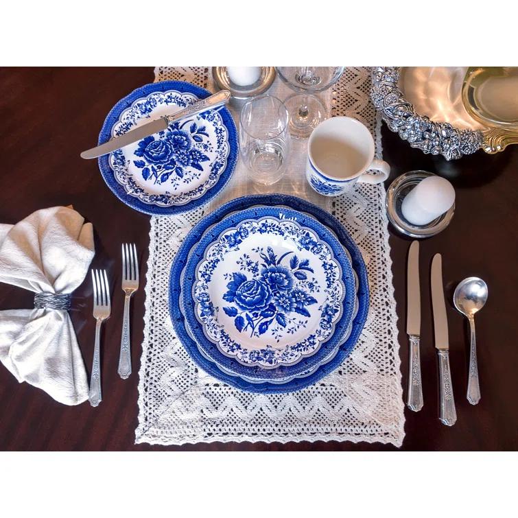 Tudor England Victoria 30 Piece Dinnerware Set, Service for 6